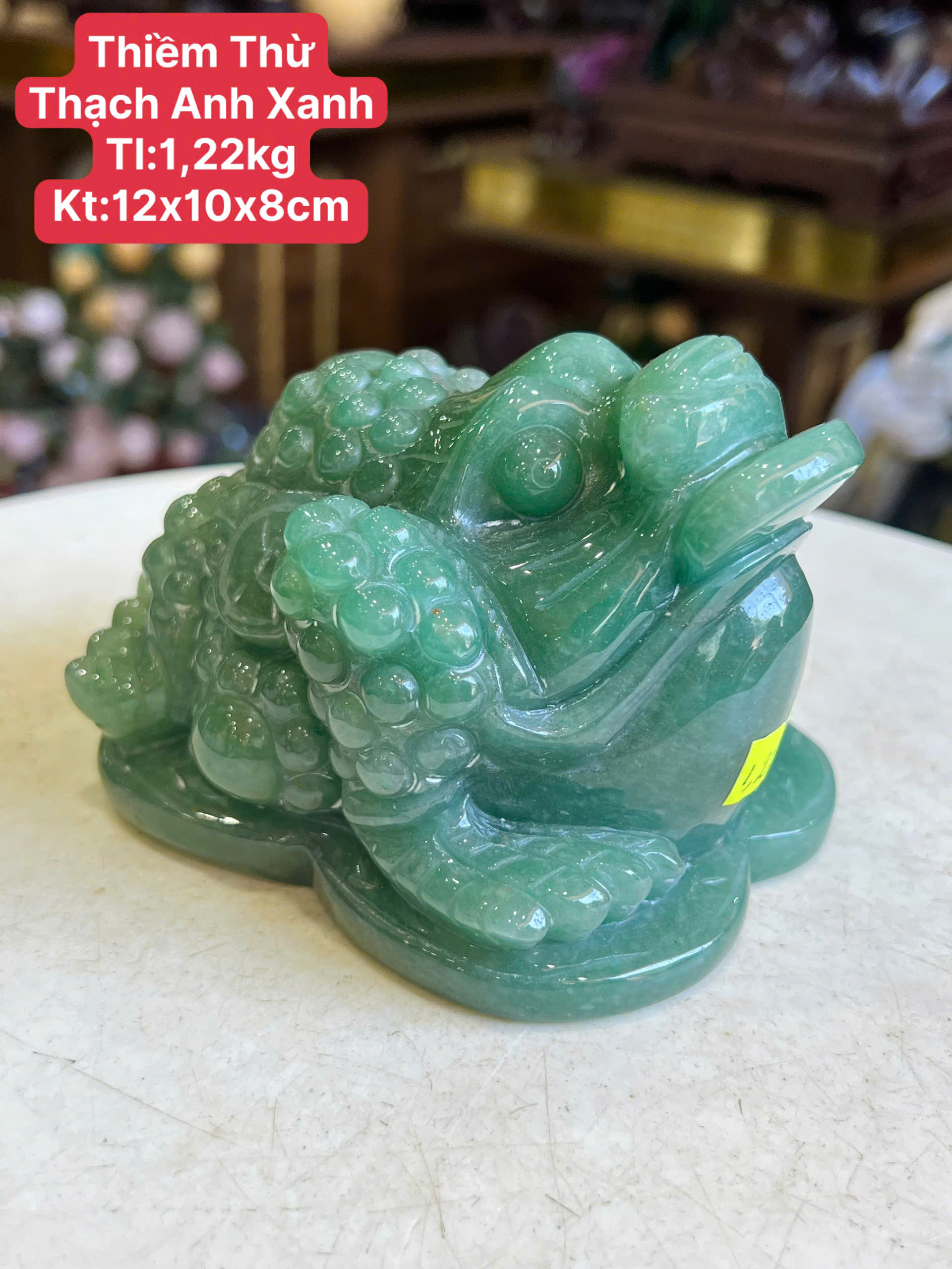Thiềm Thừ Thạch Anh Xanh – Kiệt Tác Chiêu Tài Mở Vận, Thu Hút Cơ Hội Và Thịnh Vượng Bền Vững