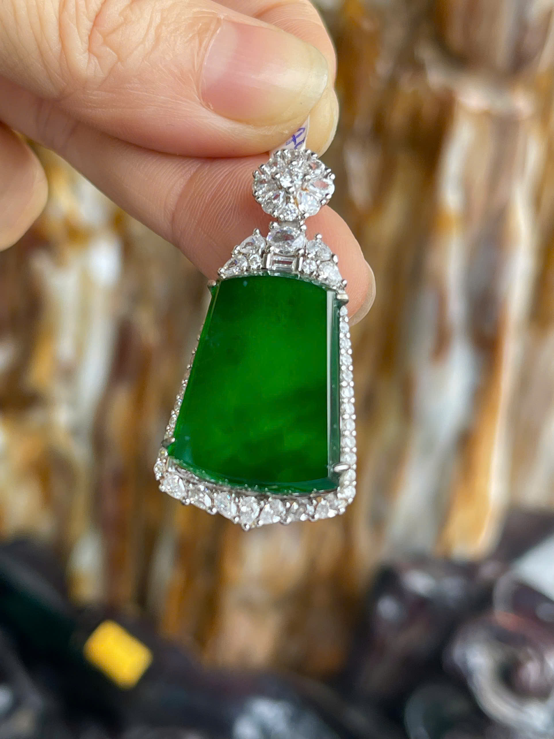 Mặt Vô Sự Bài Ngọc Phỉ Thúy Lục Đế Vương Đẳng Cấp Hoàng Gia, Vạn Sự An Nhiên