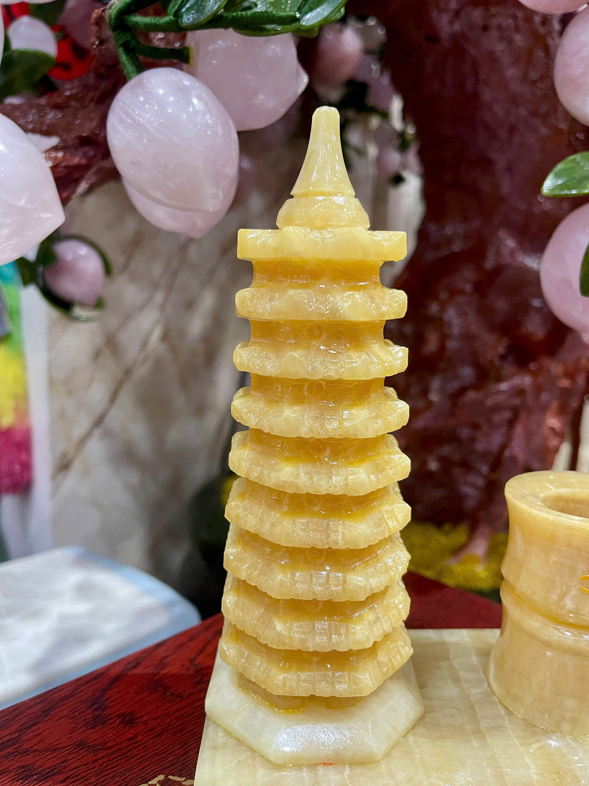 Ống Đựng Bút Kết Hợp Tháp Văn Xương Ngọc Hoàng Long Hanh Thông Thuận Lợi & Khai Mở Bứt Phá