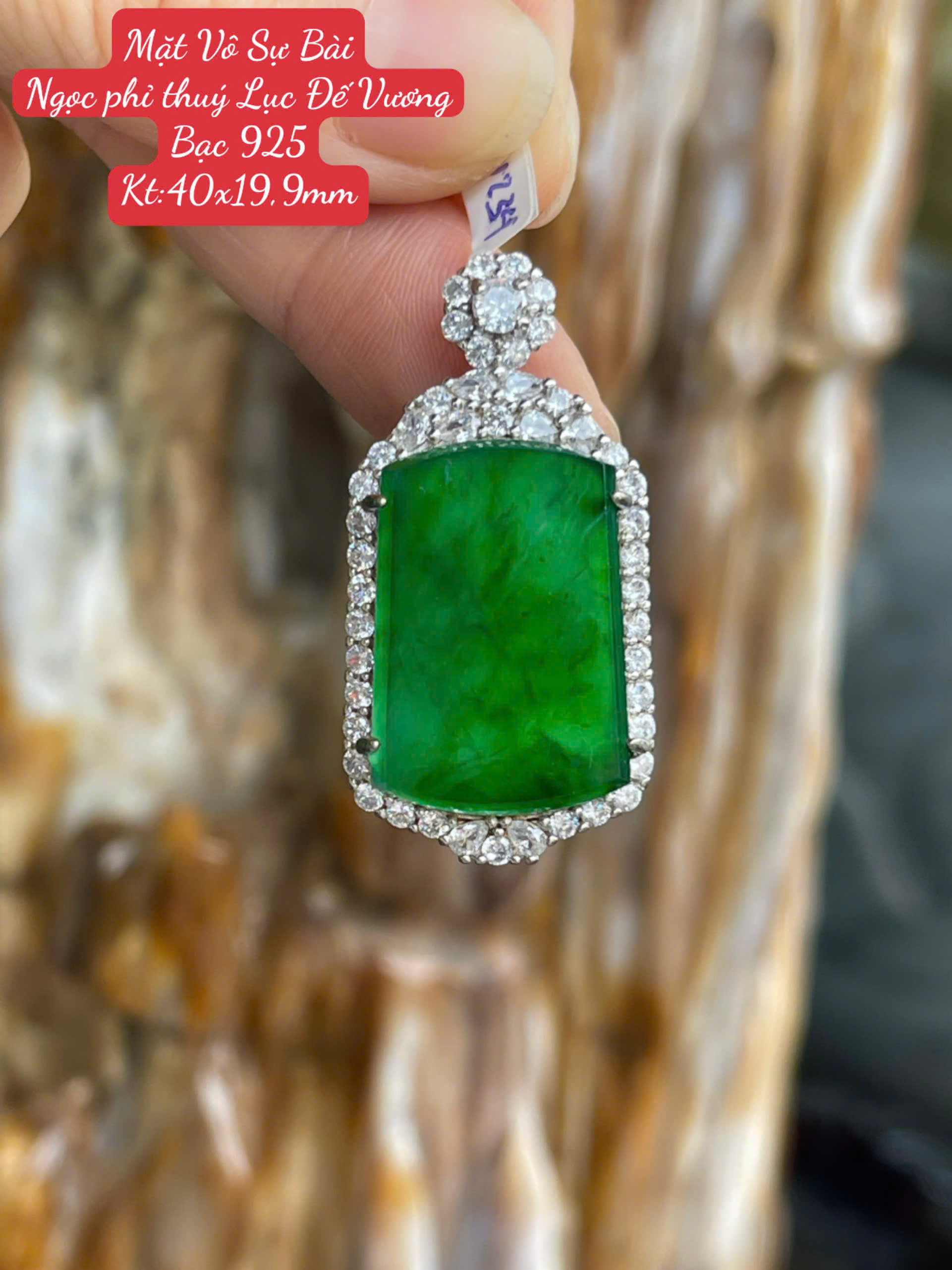 Mặt Vô Sự Bài Ngọc Phỉ Thúy Lục Đế Vương Đẳng Cấp Hoàng Gia, Vạn Sự An Nhiên