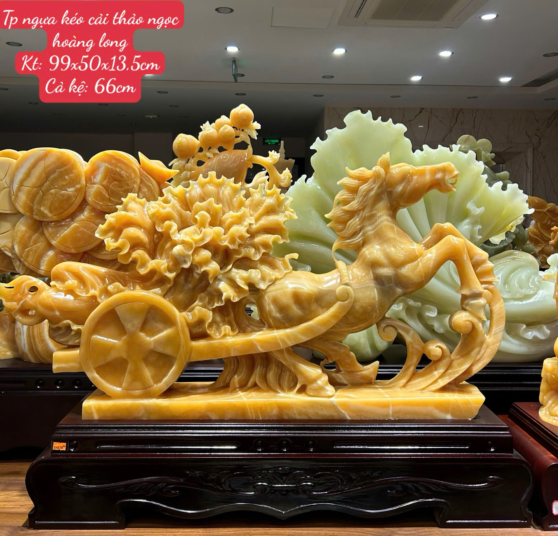 Ngựa Kéo Cải Thảo Ngọc Hoàng Long Chiêu Bách Tài Hưng Thịnh Thịnh Vượng