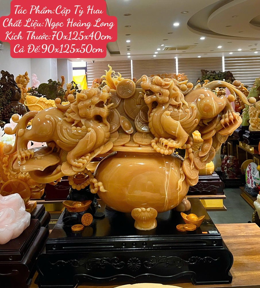 Cặp Tỳ Hưu Trấn Bảo Tài Lộc - Phòng Khách Sang Trọng