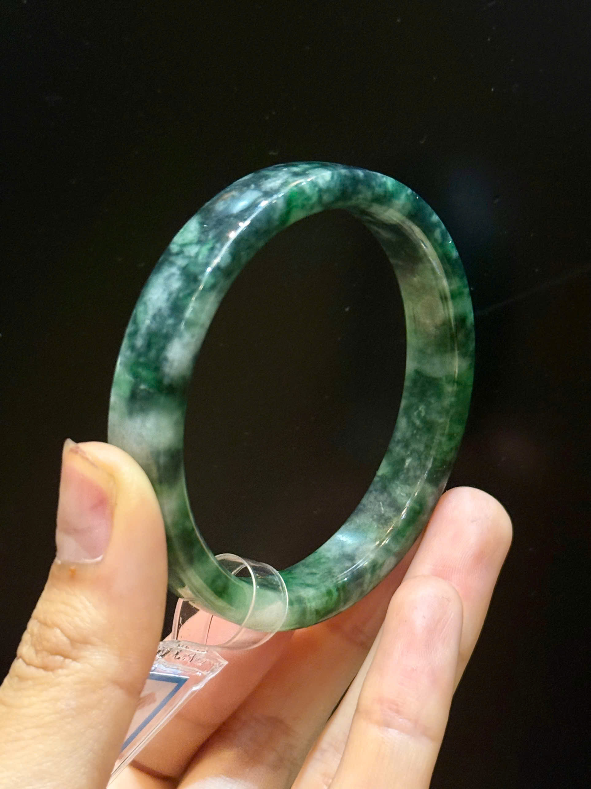 Vòng Bản Liền Ngọc Phỉ Thúy (Có Kiểm Định) Sang Trọng Quyền Quý, Vẹn Tròn Bình An