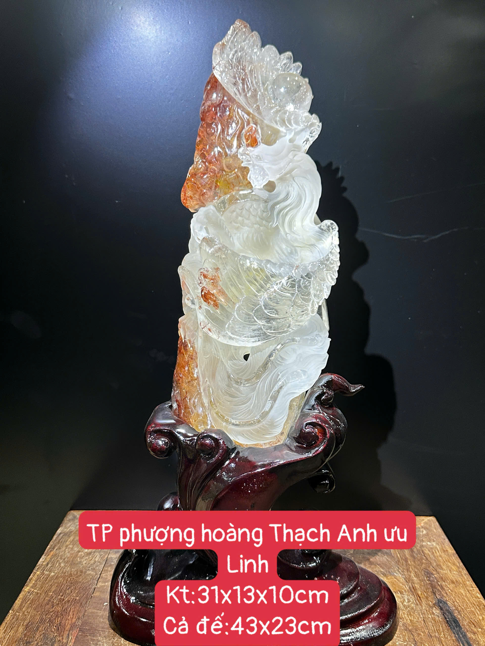 Phượng Hoàng thạch anh ưu linh – Kiệt tác khung cảnh thiên nhiên, bừng sáng cát khí và khai mở cảm hứng