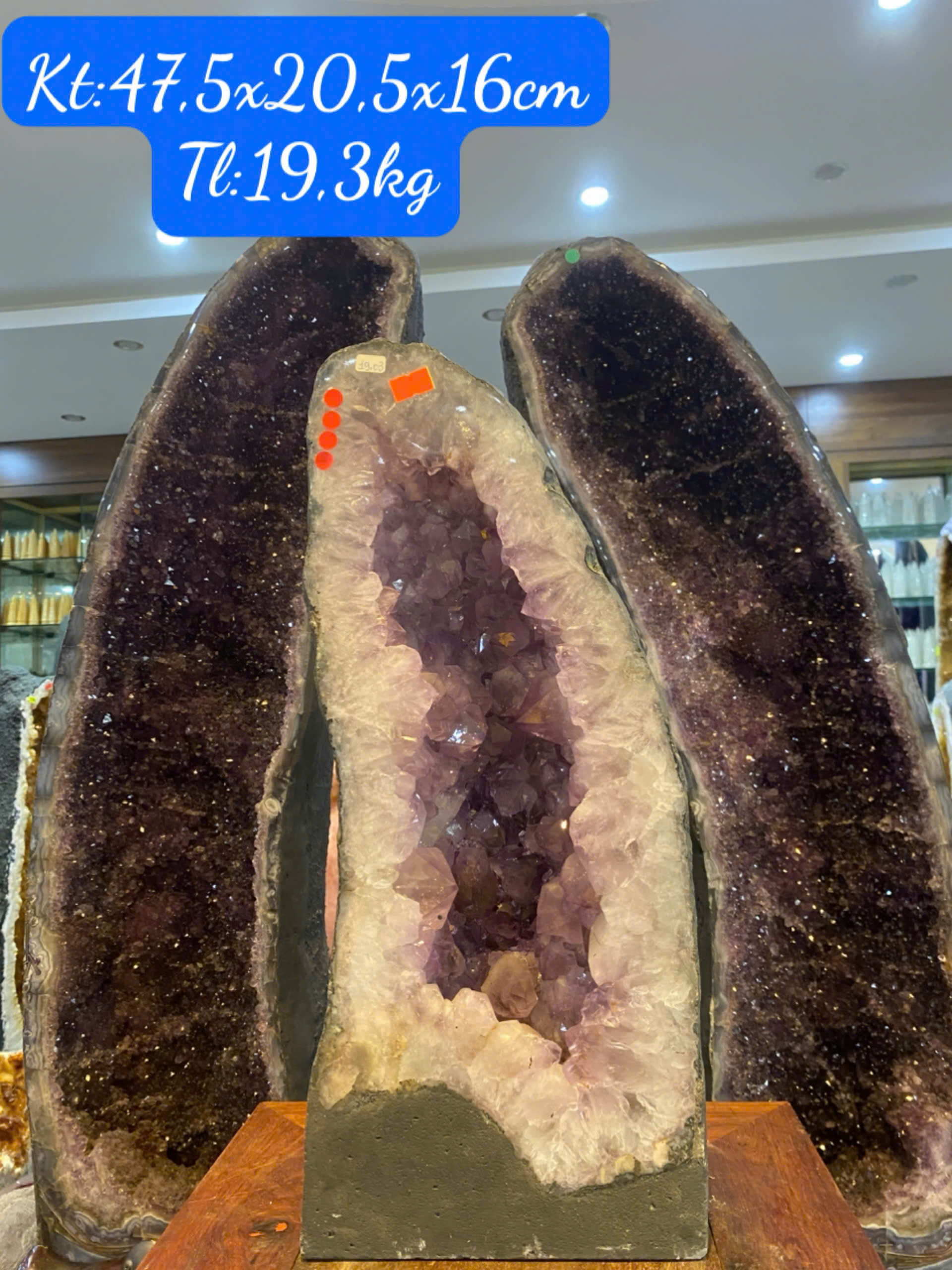 Hang Tinh Thể Thạch Anh Tím Tử Bảo Vật Trấn Trạch