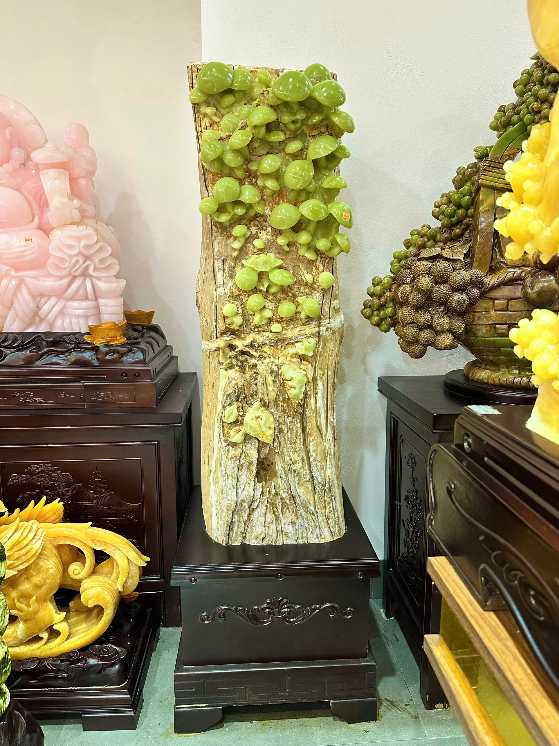 Cây Nấm Ngọc Trường Sinh Bách Niên Thọ Tỷ &amp; Chiêu Tài Đắc Lộc