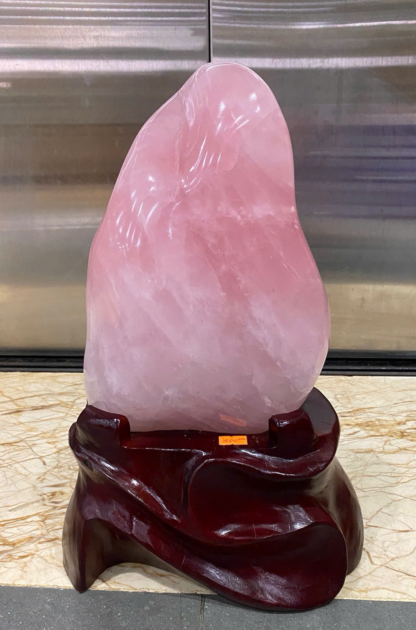 Khối Đại Cảnh Thạch Anh Hồng An Gia Tụ Khí Hòa Thuận Sinh Tài