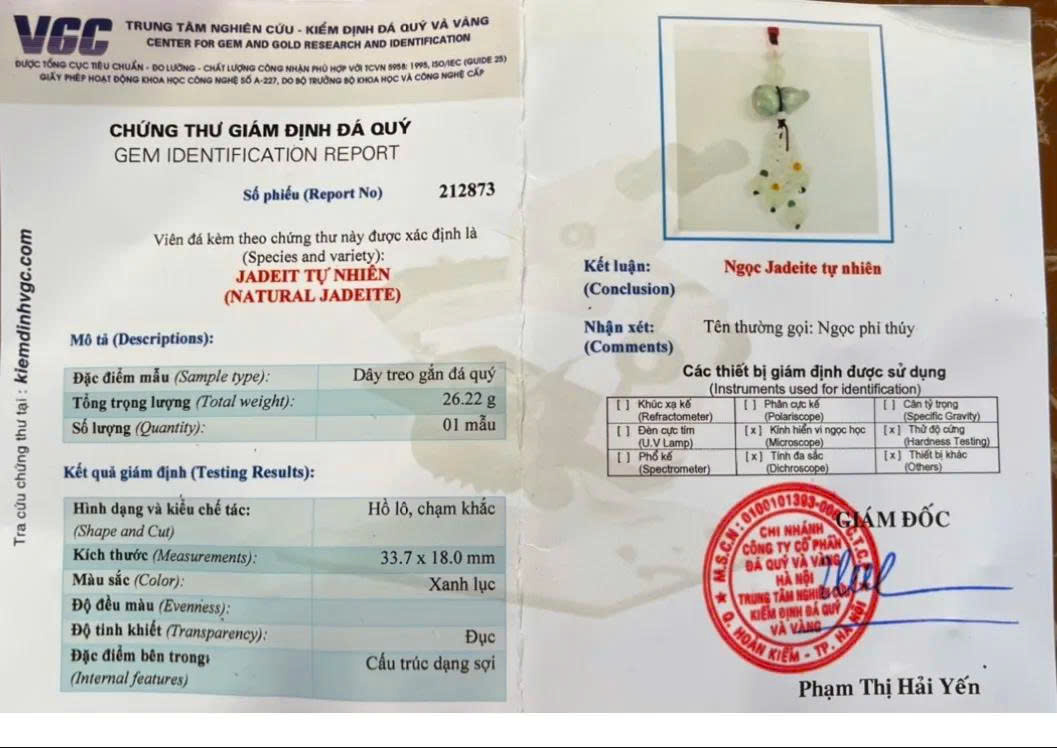 Hồ Lô Treo Xe Ngọc Cẩm Thạch Vật Phẩm Tụ Sinh Khí, Bình An & Hóa Giải Xung Sát
