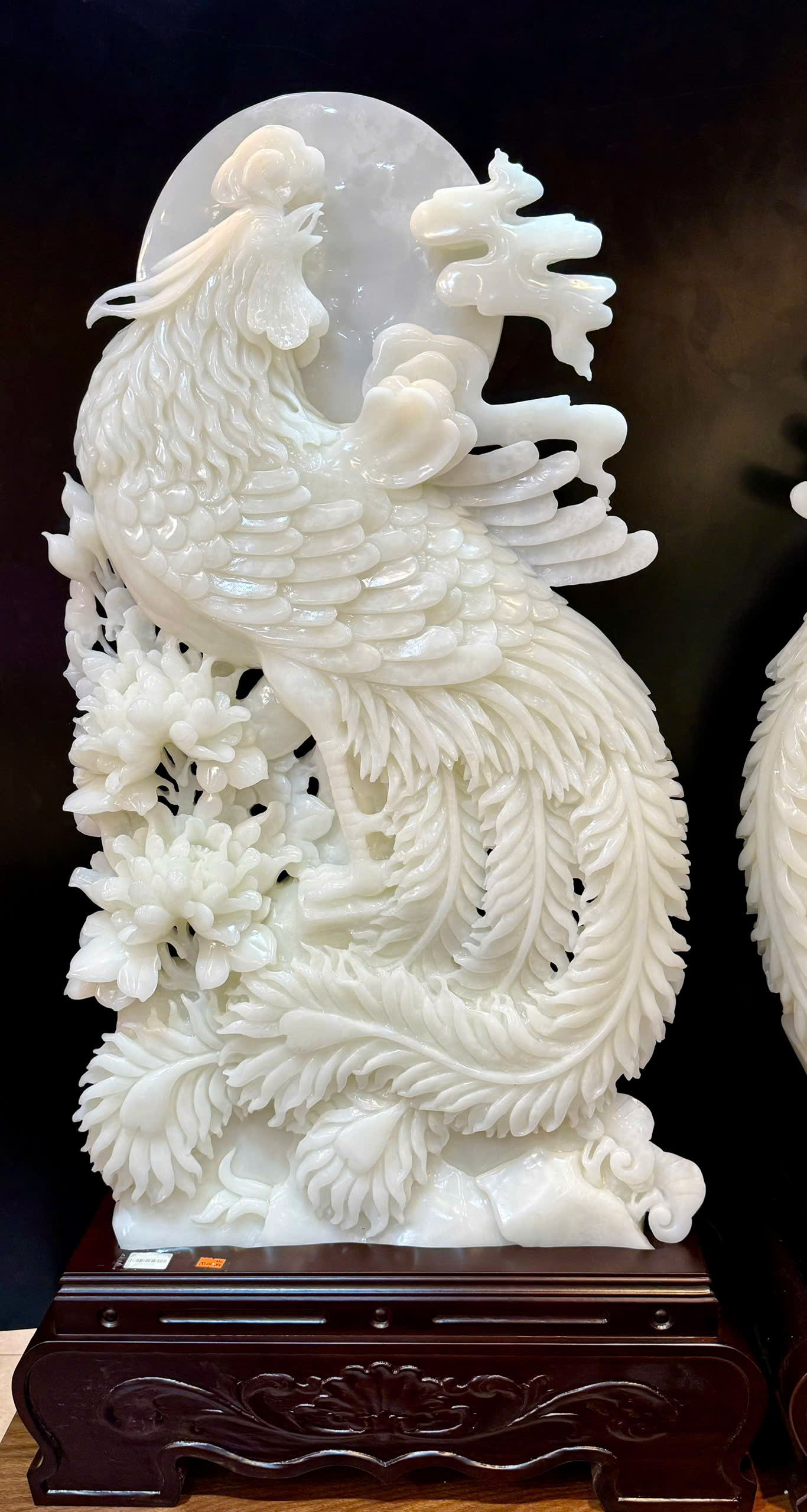 Song Phượng Triều Nguyệt Bạch Ngọc Onyx – Đại kiệt tác vinh hoa phú quý, cát tường như ý và vương khí thuần khiết