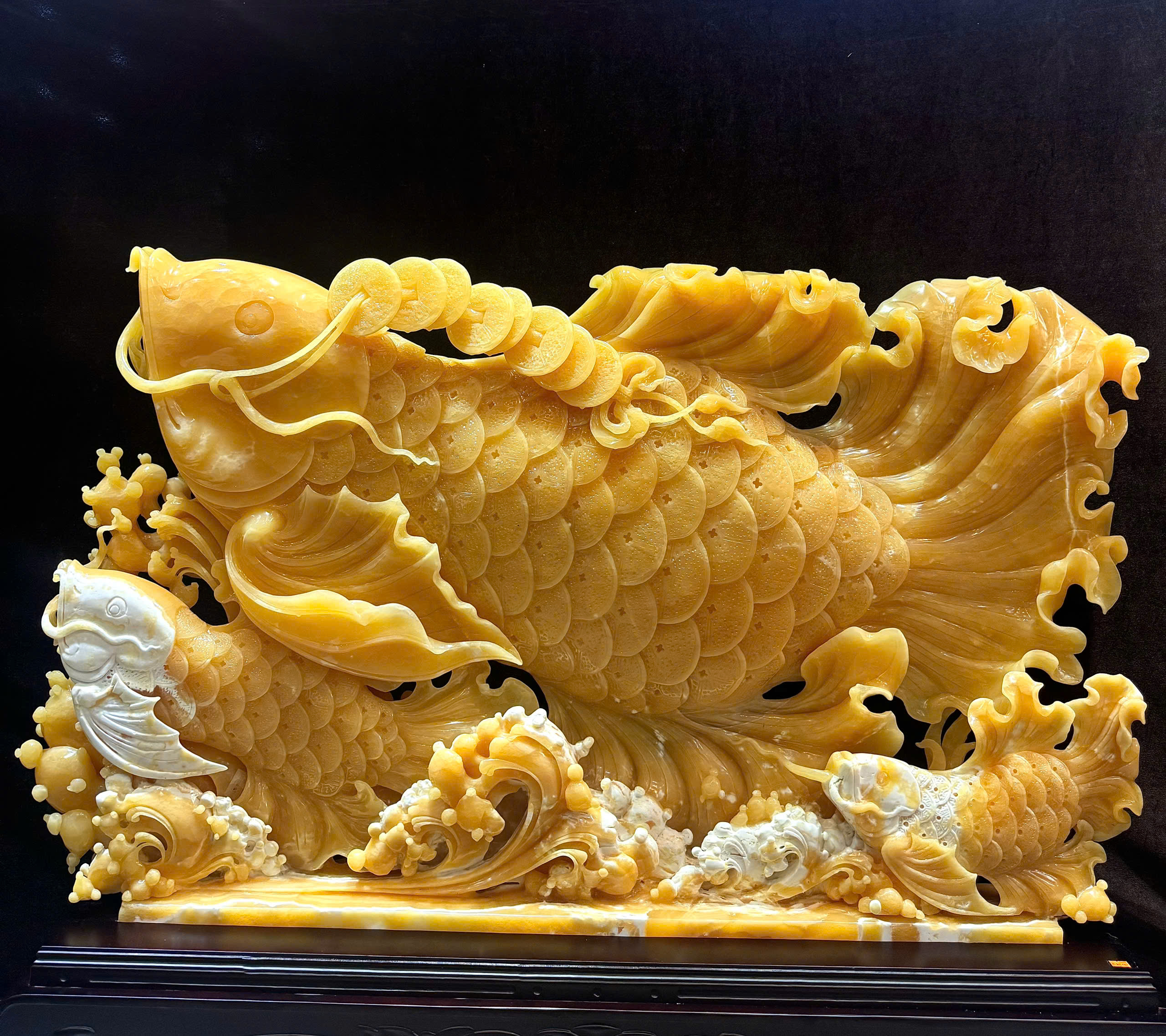 Cá Kim Long Ngọc Hoàng Long Tuyệt Tác Đại Trạch Trấn Trạch Tích Lộc, Khai Mở Bách Tài Và Vương Khí Trường Tồn