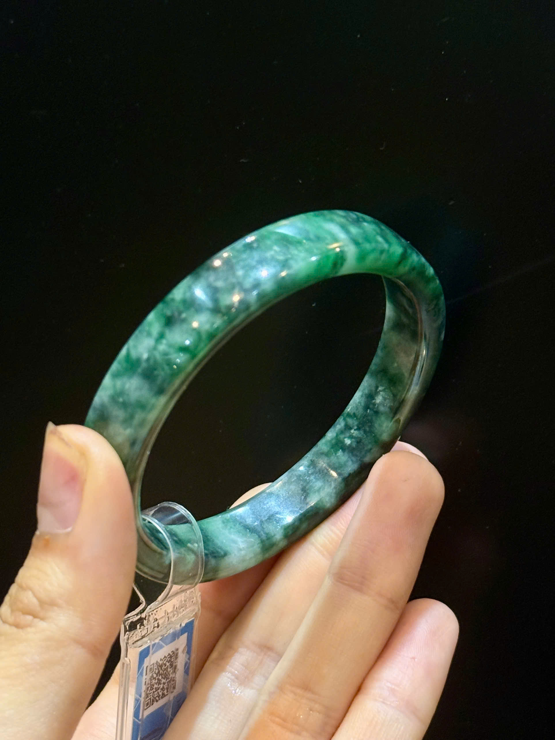 Vòng Bản Liền Ngọc Phỉ Thúy (Có Kiểm Định) Sang Trọng Quyền Quý, Vẹn Tròn Bình An