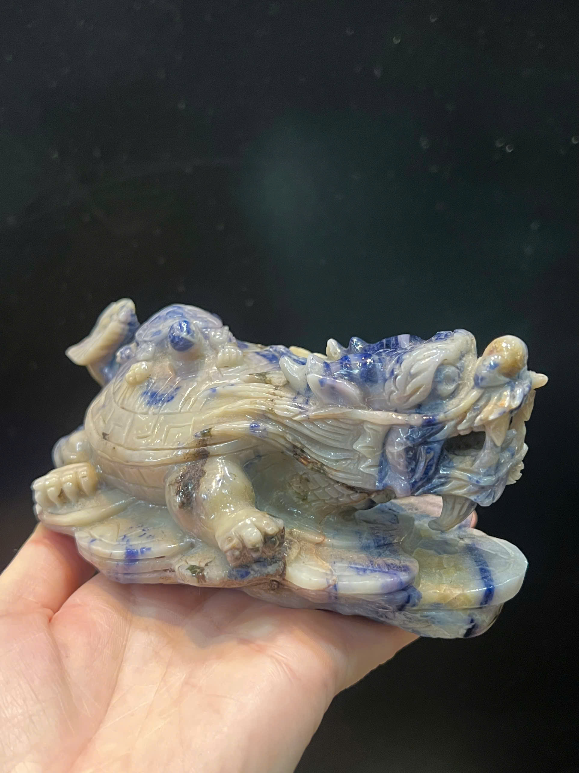 Long Quy sapphire xanh hero – Kiệt tác trấn trạch hóa sát, nâng tầm uy quyền và tích tụ tài vận bền vững