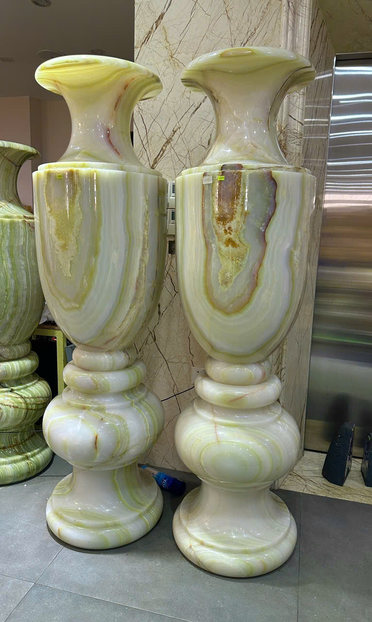 Cặp Lục Bình Ngọc Onyx Đỉnh Cao Trấn Trạch, Khẳng Định Vị Thế Thượng Lưu