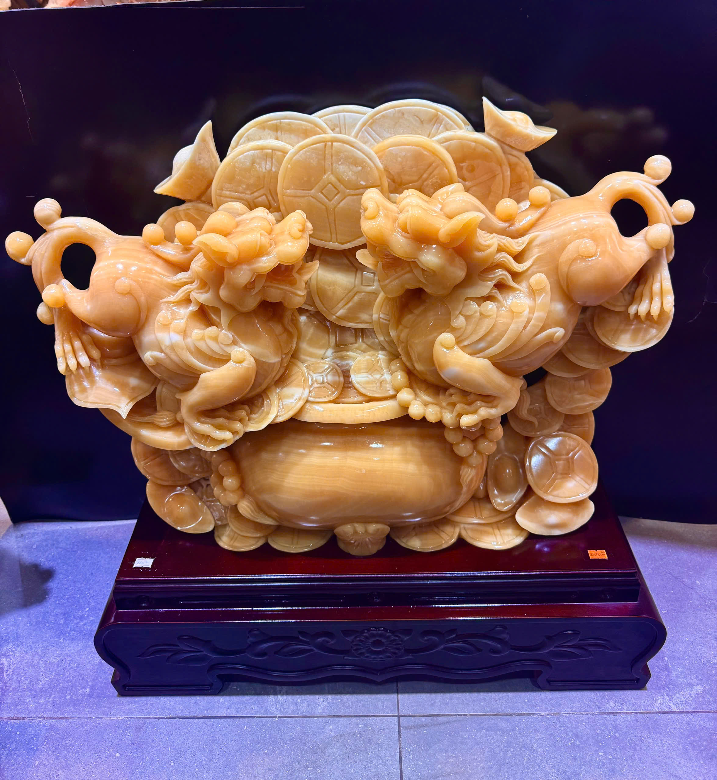 Cặp Tỳ Hưu Tài Lộc Ngọc Hoàng Long Tuyệt Tác Đại Trạch Chiêu Tài Nạp Phúc, Trấn Trạch Hóa Sát Tối Cao