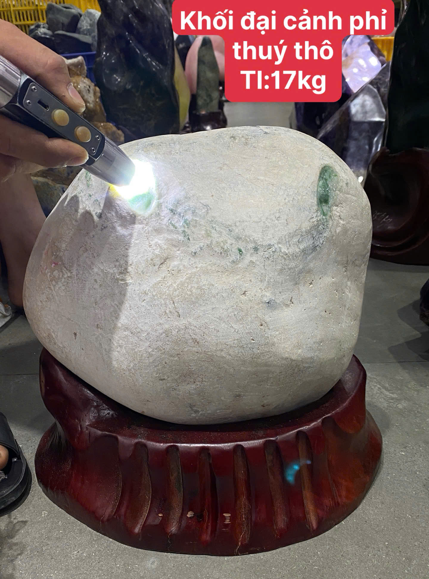Khối Đại Cảnh Phỉ Thúy Thô Kiệt Tác Trấn Cơ Nghiệp
