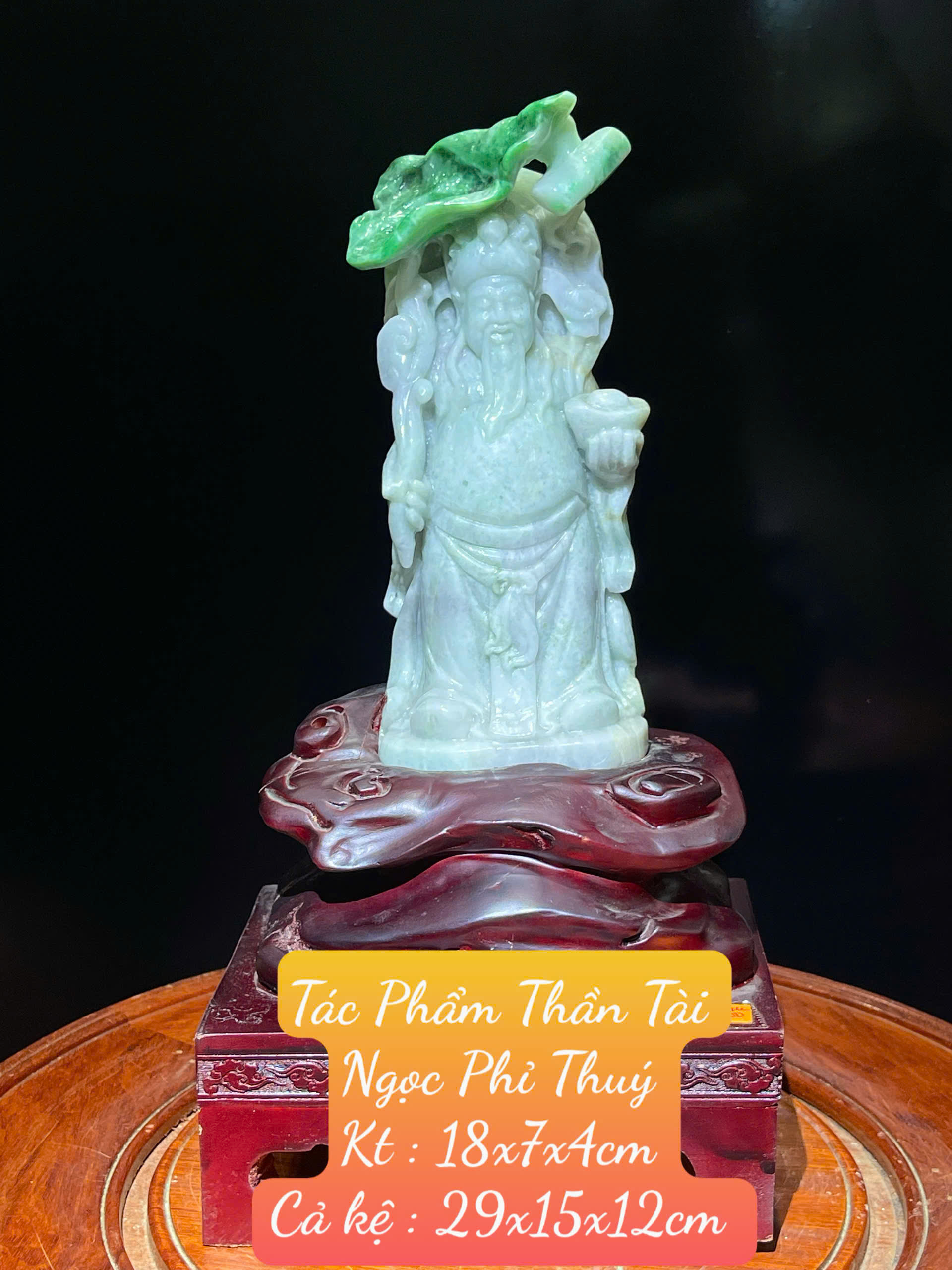 Thần Tài Ngọc Phỉ Thúy Bảo Vật Chiêu Tài Tấn Bảo
