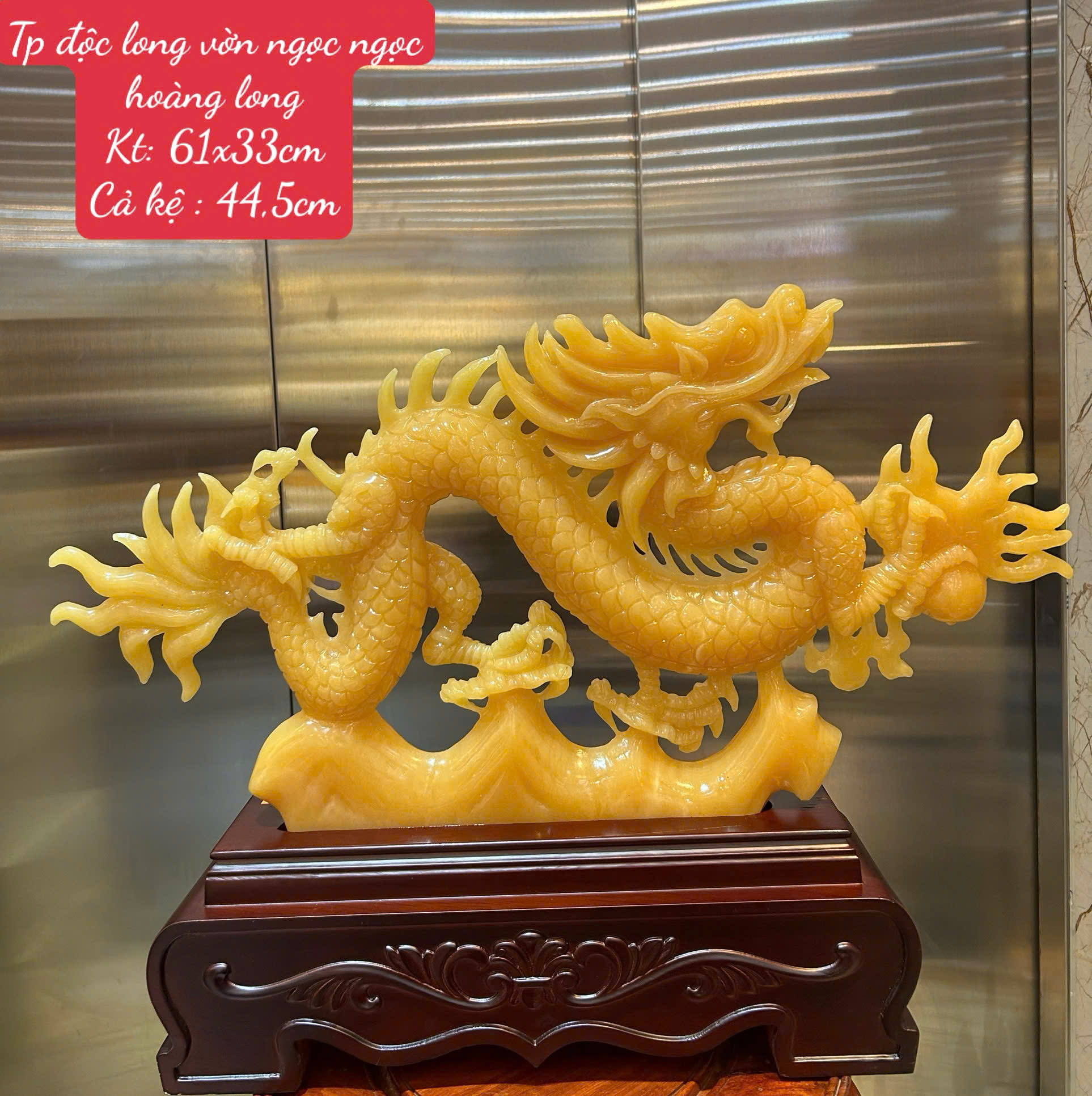 Độc Long Vờn Ngọc Ngọc Hoàng Long Hoàng Kim Uy Vũ, Trấn Nghiệp Tụ Tài Hưng Vượng Trường Tồn