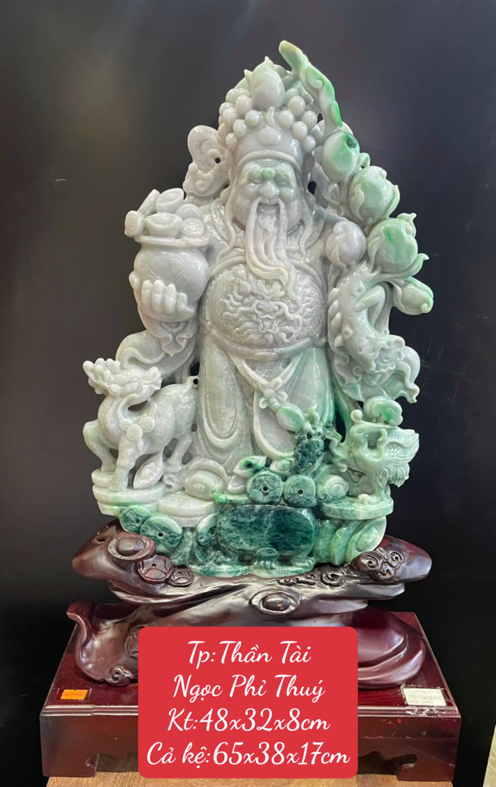 Thần Tài Ngọc Phỉ Thúy Tài Lộc Tấn Tới, Phú Quý Vững Bền