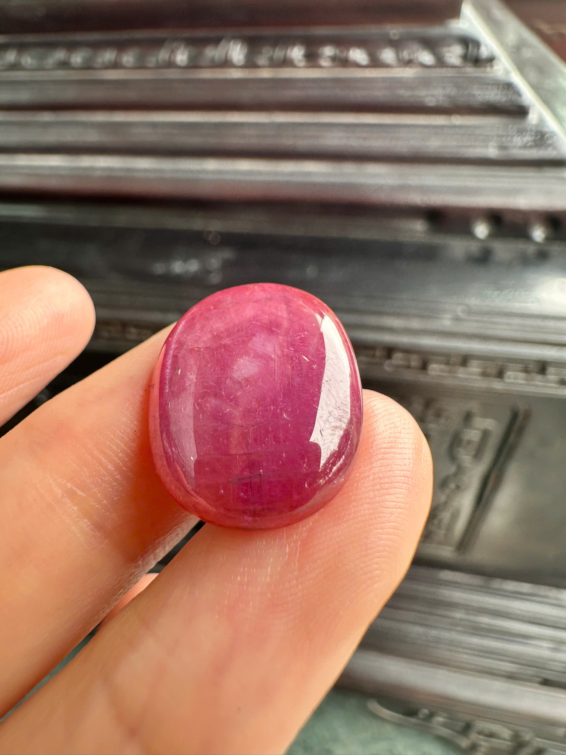 Mặt Đá Quý Ruby Tự Nhiên Quyền Lực Vương Giả, Phú Quý Cát Tường