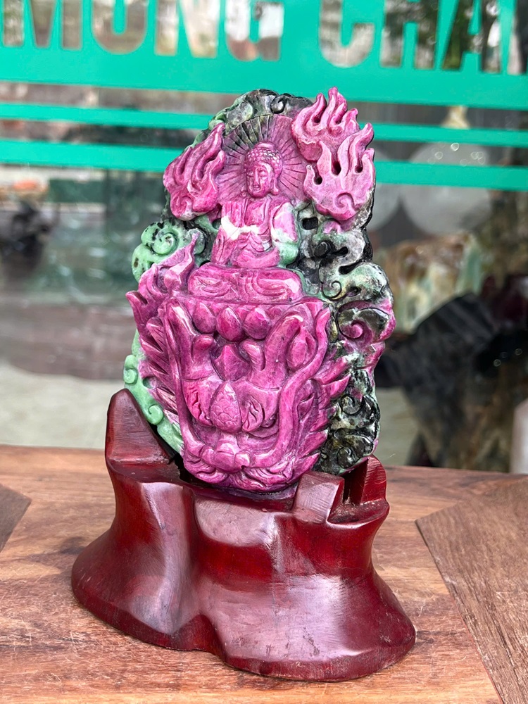 Phật Tổ ADIDA Hồng Ngọc Ruby - Quà Tặng Cao Cấp