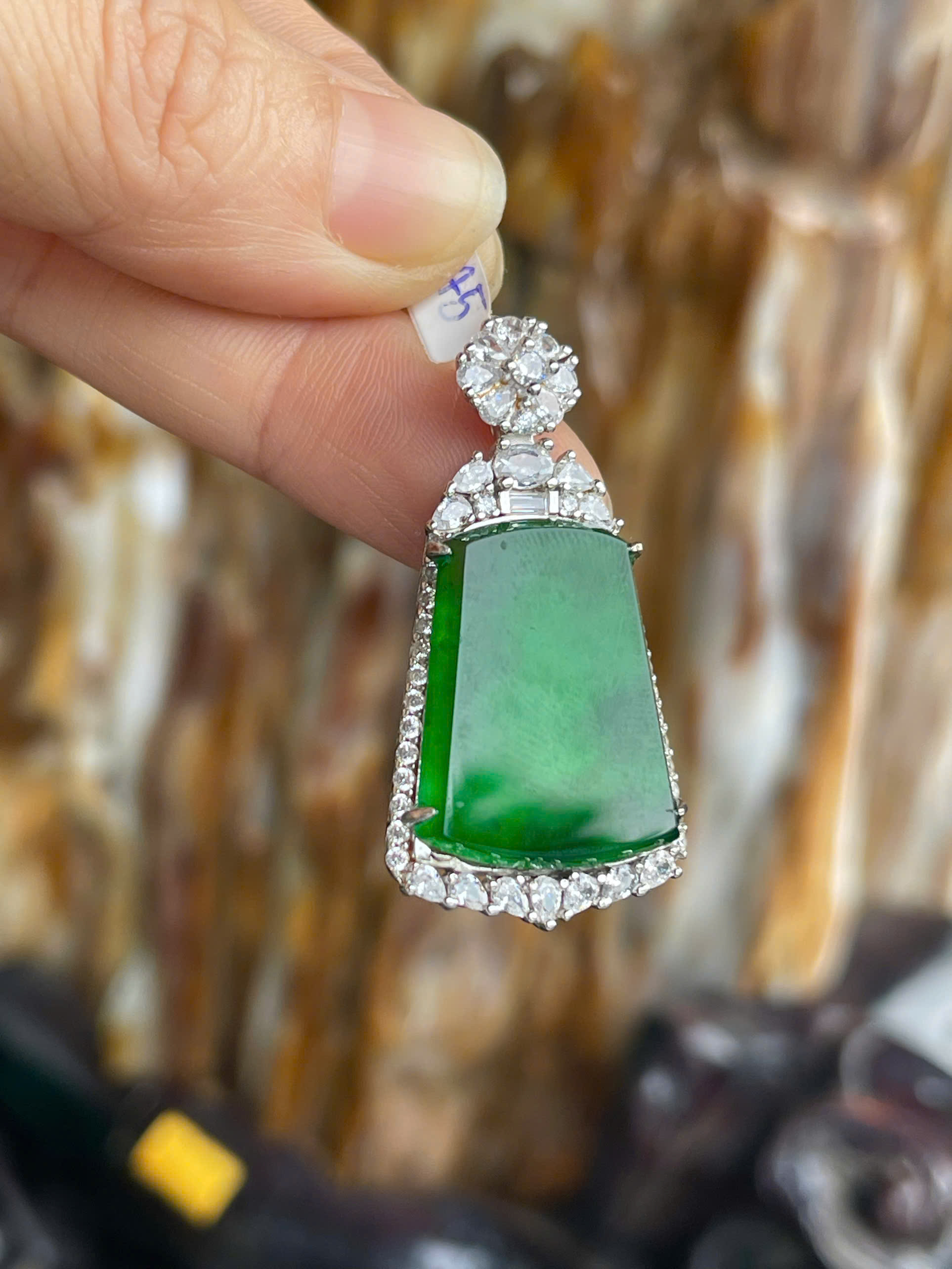 Mặt Vô Sự Bài Ngọc Phỉ Thúy Lục Đế Vương Đẳng Cấp Hoàng Gia, Vạn Sự An Nhiên