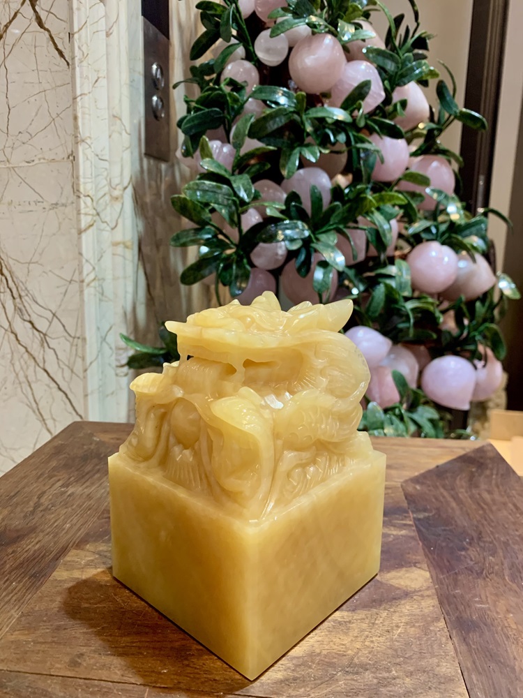 Ấn Rồng Ngọc Hoàng Long 14x10x10cm