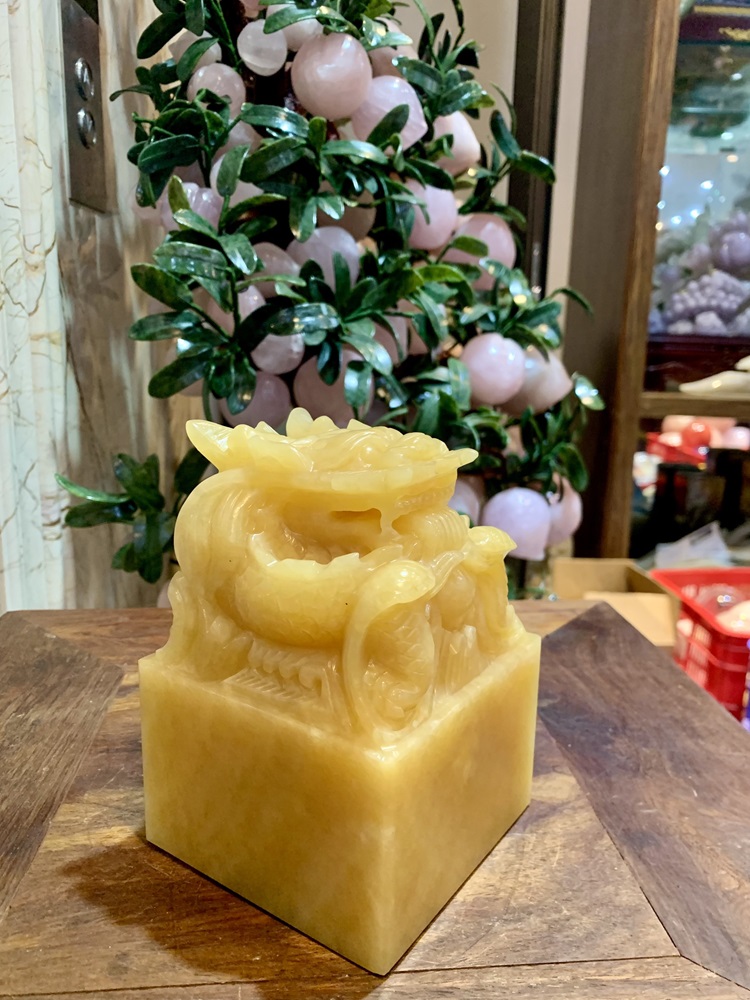 Ấn Rồng Ngọc Hoàng Long 14x10x10cm