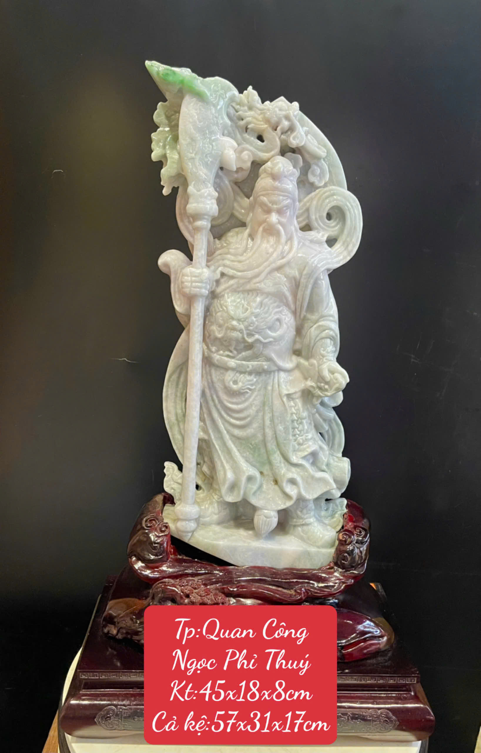 Tượng Quan Công Ngọc Phỉ Thúy Trấn Trạch An Gia, Uy Quyền Đỉnh Cao