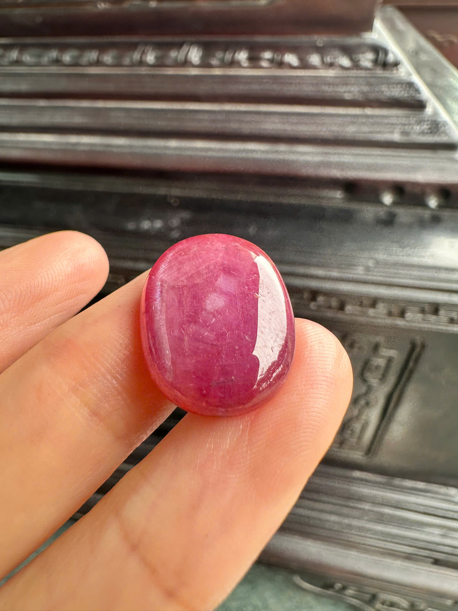 Mặt Đá Quý Ruby Tự Nhiên Quyền Lực Vương Giả, Phú Quý Cát Tường