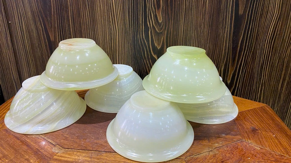 Bát ngọc onyx 12x6cm