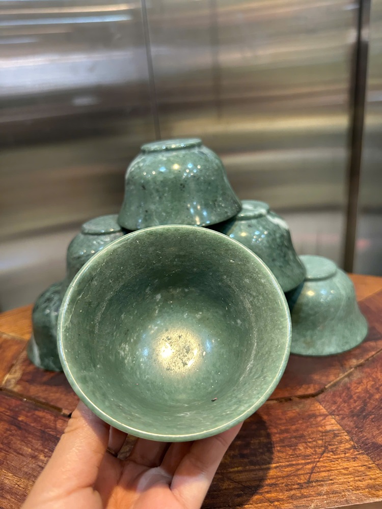 Bát ngọc serpentine 10cm