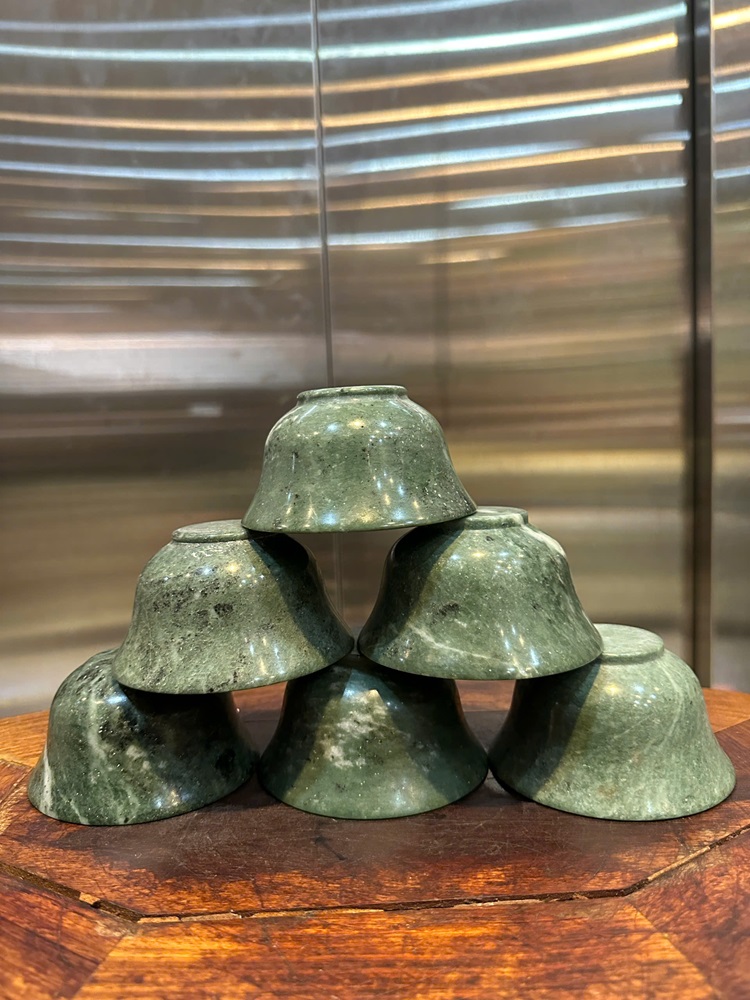 Bát ngọc serpentine 10cm