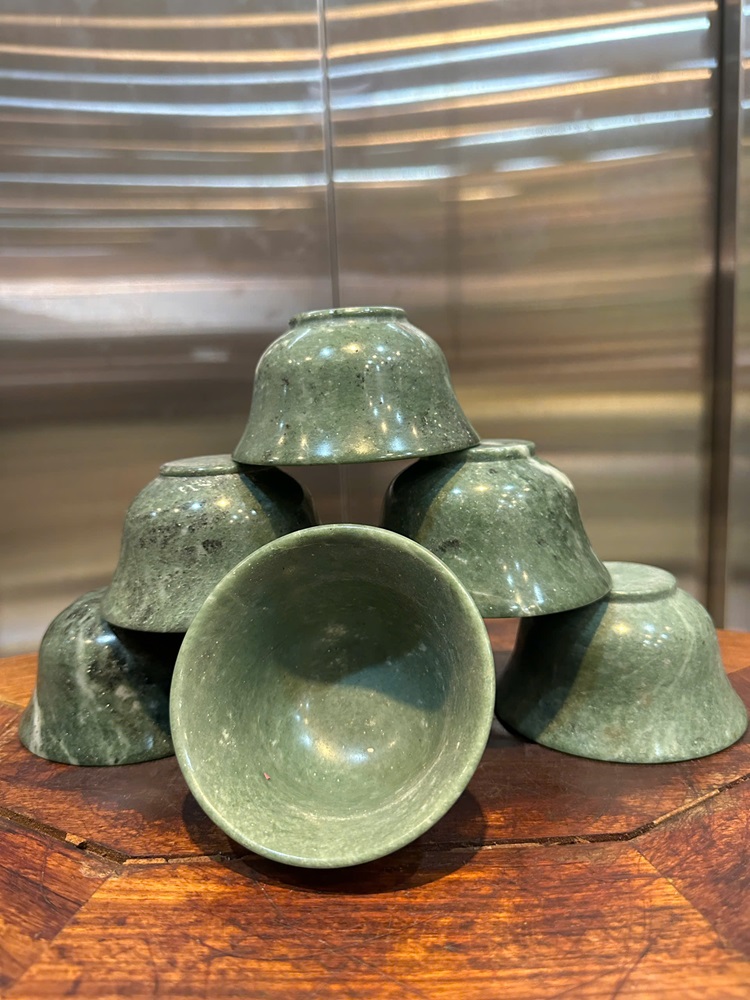 Bát ngọc serpentine 10cm