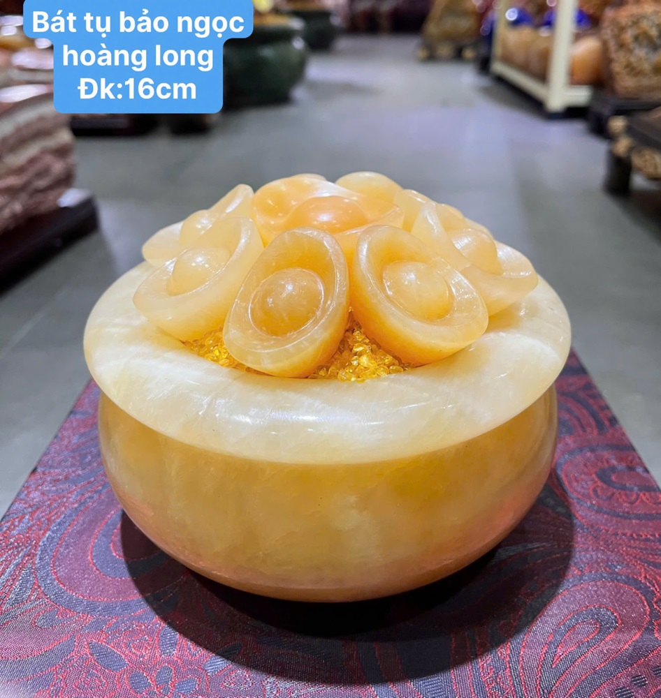 Bát tụ bảo ngọc hoàng long 16cm