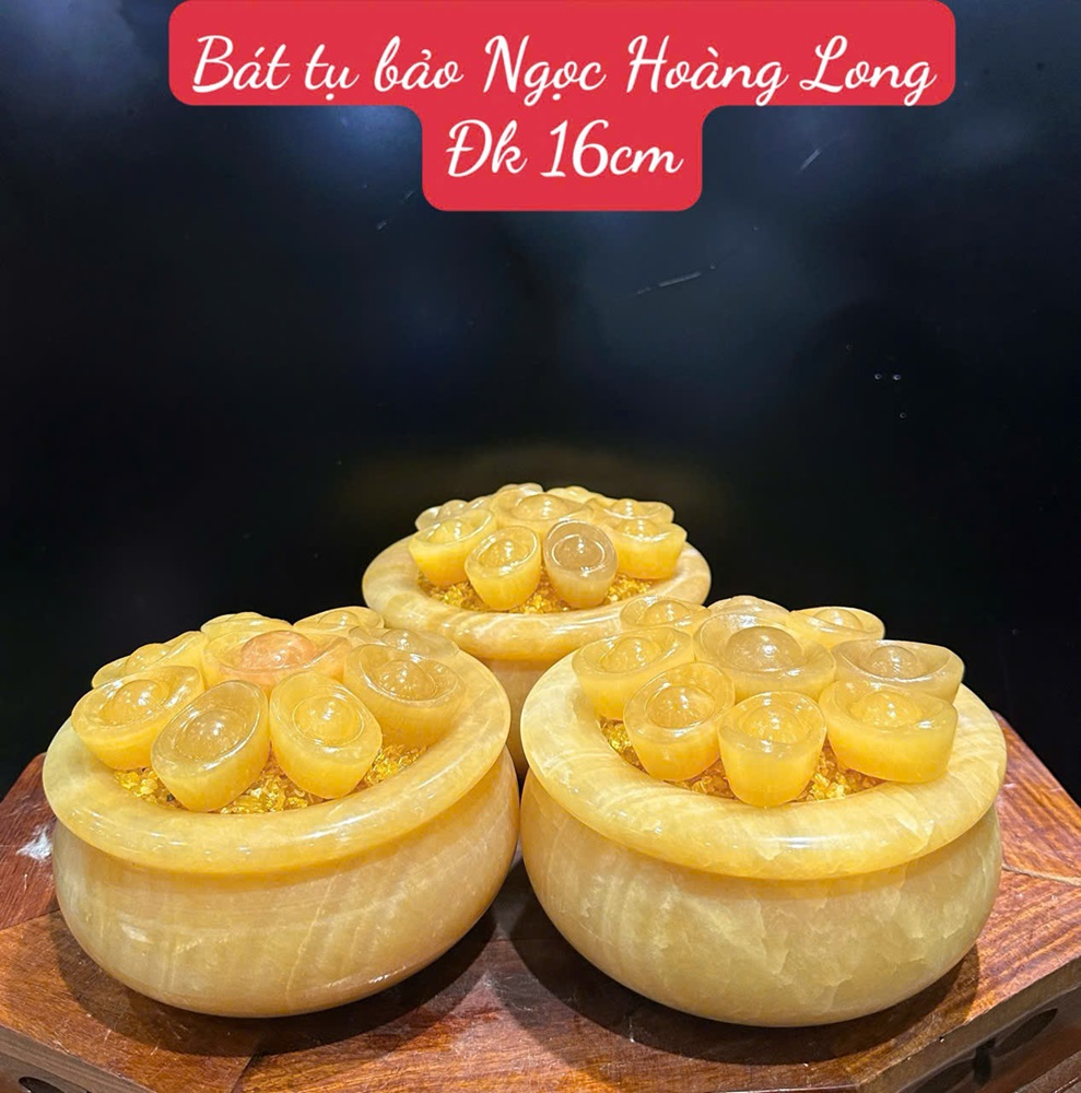 Bát tụ bảo Ngọc Hoàng Long 16cm