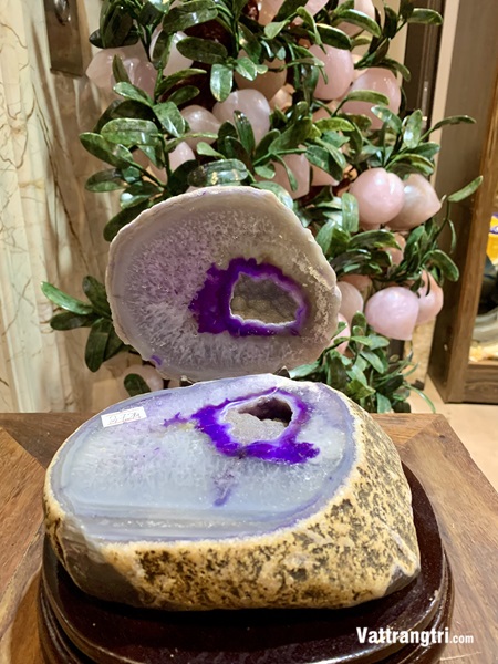 Bát tụ bảo Ngọc mã não nguyên khối 2.72kg