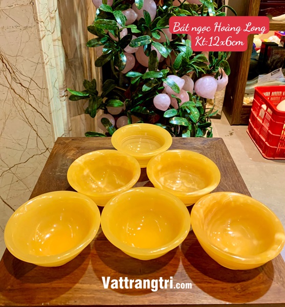 Bát vàng ngọc Hoàng Long 12cm