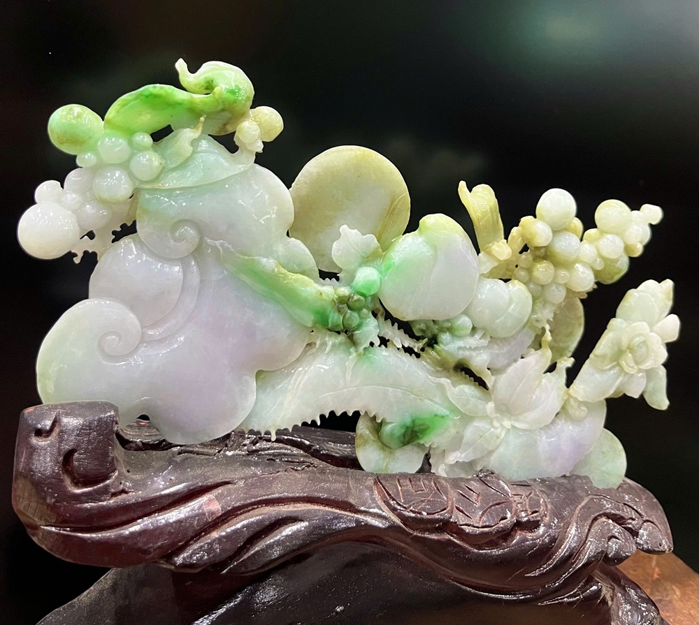 Gậy Như Ý Ngọc Phỉ Thuý Tự Nhiên - Quà Tặng Tài Lộc Như Ý