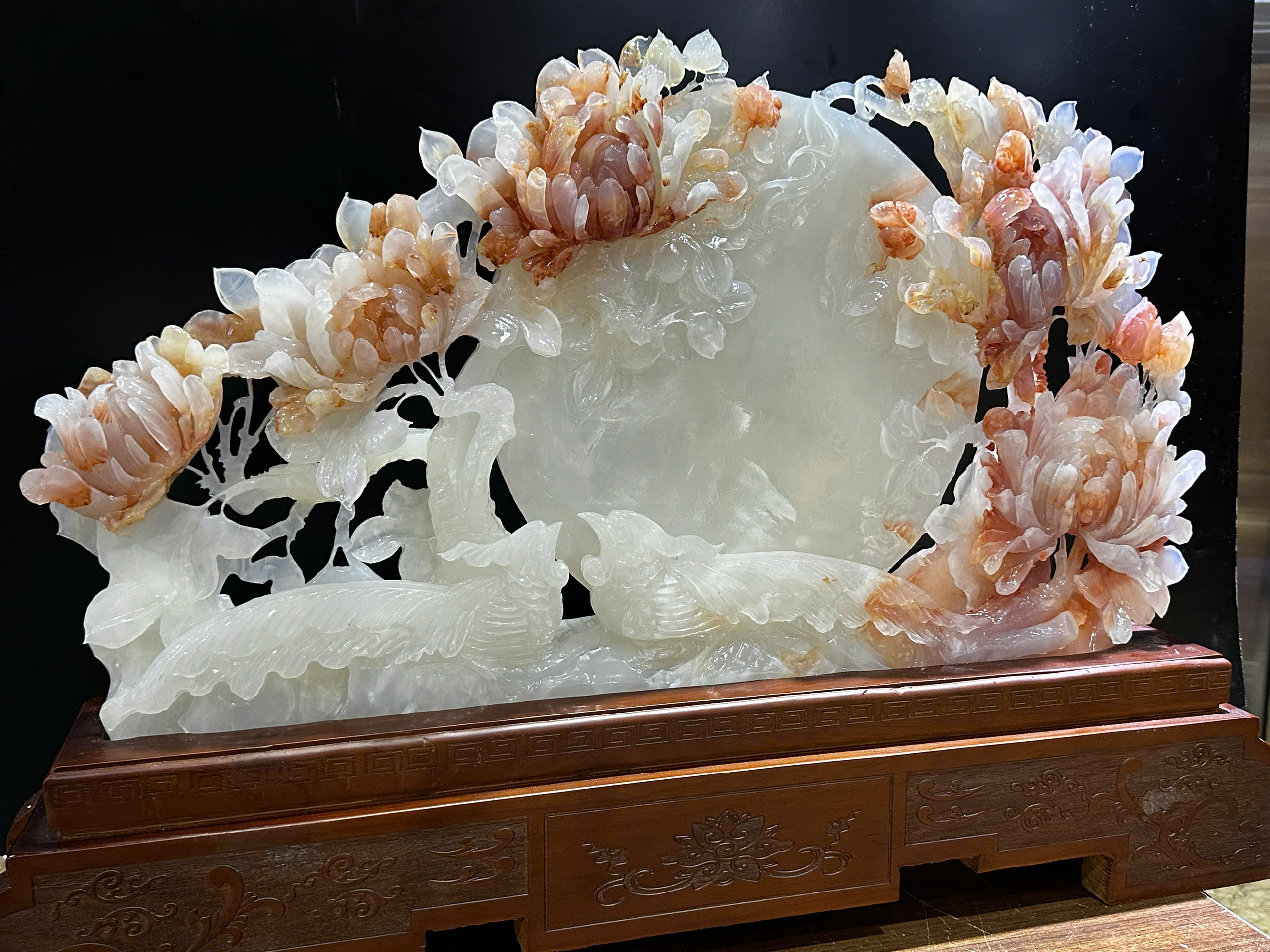 Hoa Khai Phú Quý Ngọc Onyx Huyết Phú Quý Huy Hoàng, Vượng Khí Gia Môn