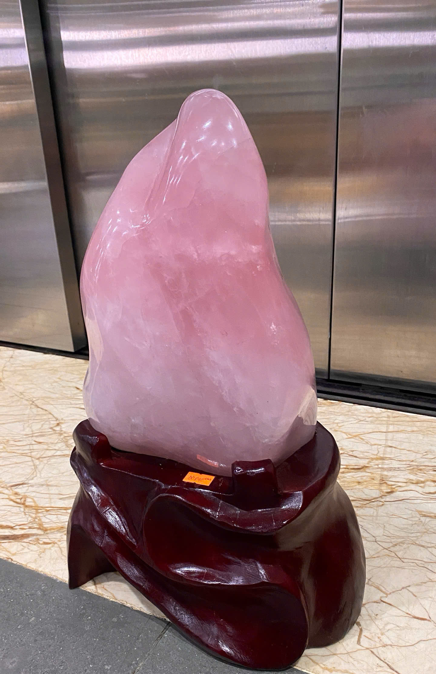 Khối Đại Cảnh Thạch Anh Hồng An Gia Tụ Khí Hòa Thuận Sinh Tài
