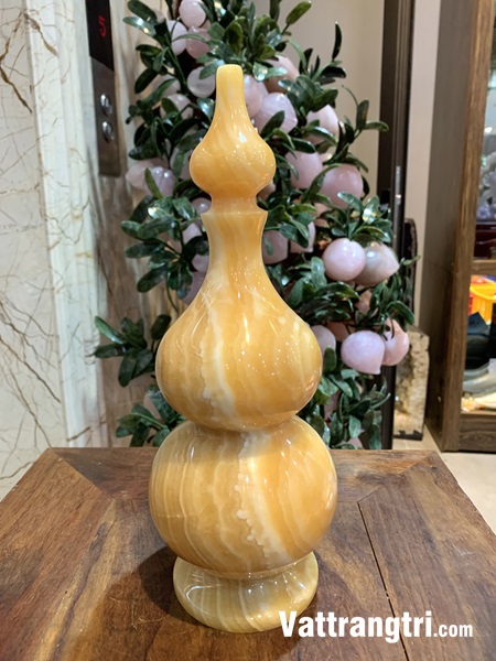 Bình hồ lô tài lộc Ngọc Hoàng Long 30cm