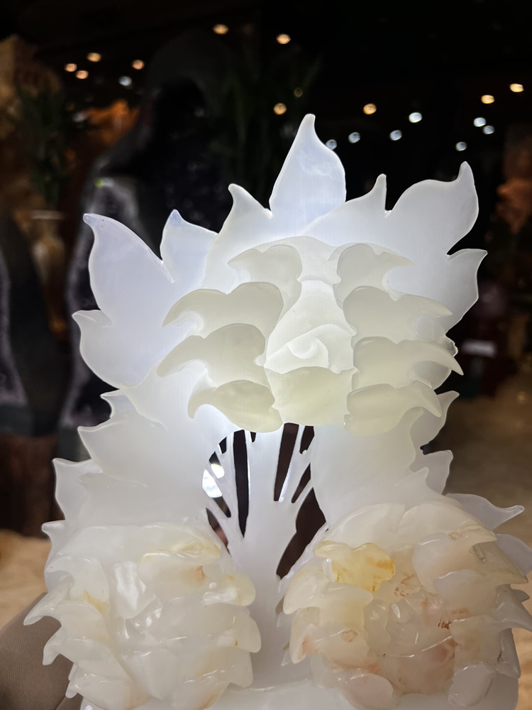 Bình Hoa Mẫu Đơn Ngọc Onyx