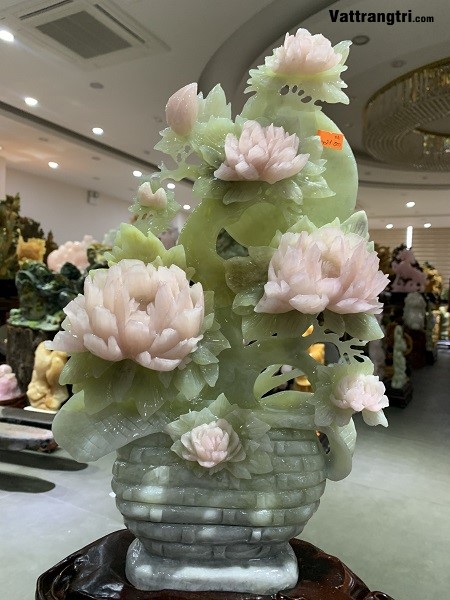 Bình hoa phú quý ngọc serpentine 50cm