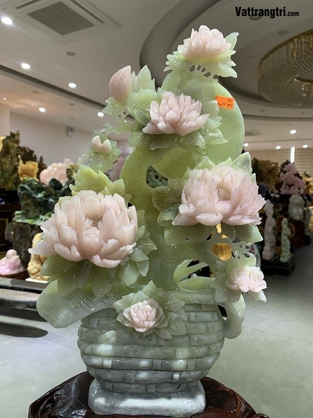 Bình hoa phú quý ngọc serpentine 50cm