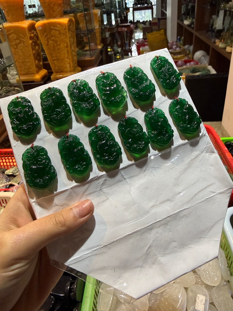 Bộ 12 Con Giáp Thạch Anh Xanh (Bán theo bộ)