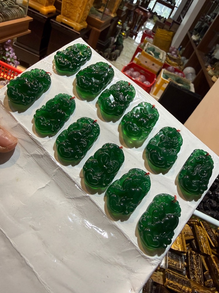 Bộ 12 Con Giáp Thạch Anh Xanh (Bán theo bộ)