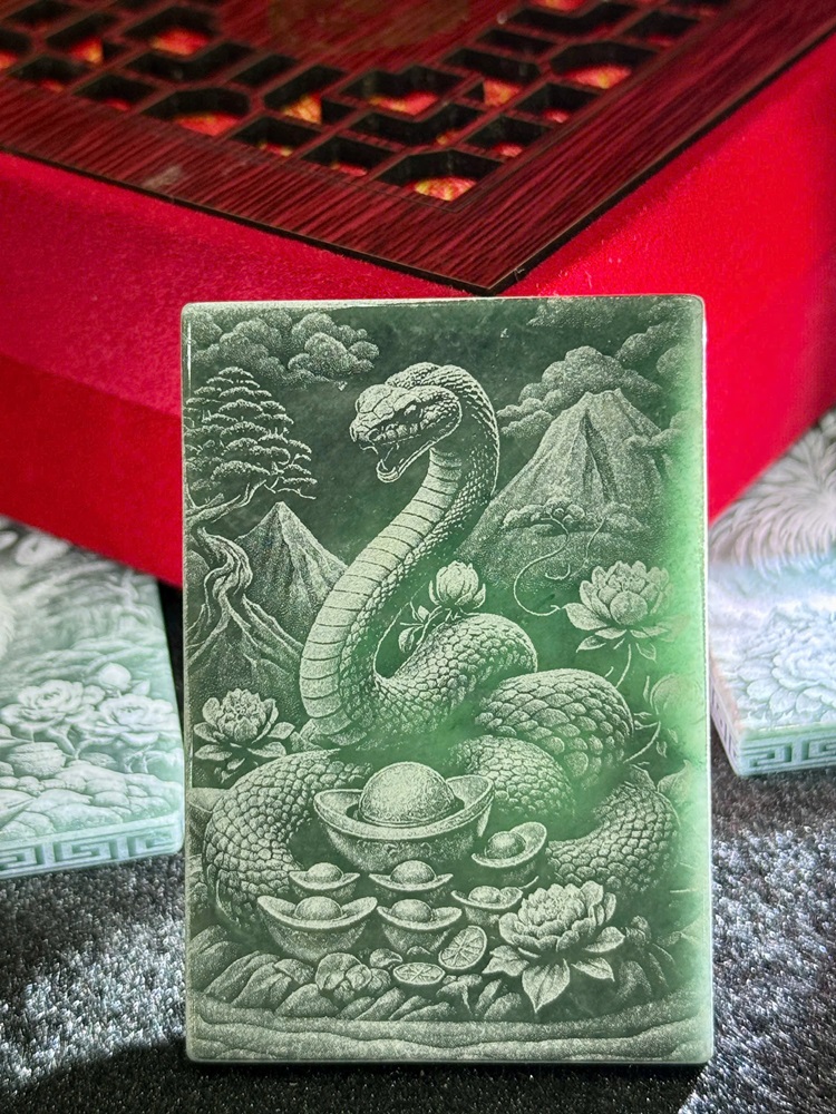 Bộ 8 Phật Bản Mệnh + 12 Con Giáp Lam Ngọc Phỉ Thuý