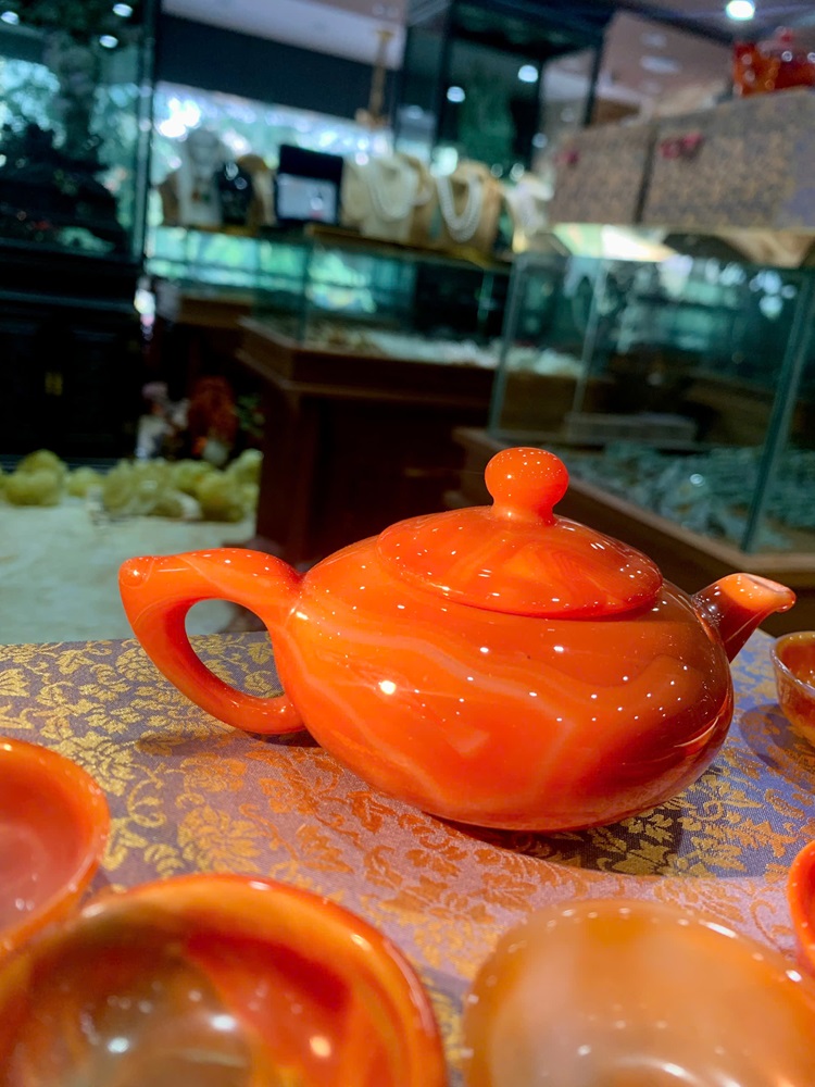 Bộ ấm chén ngọc mã não