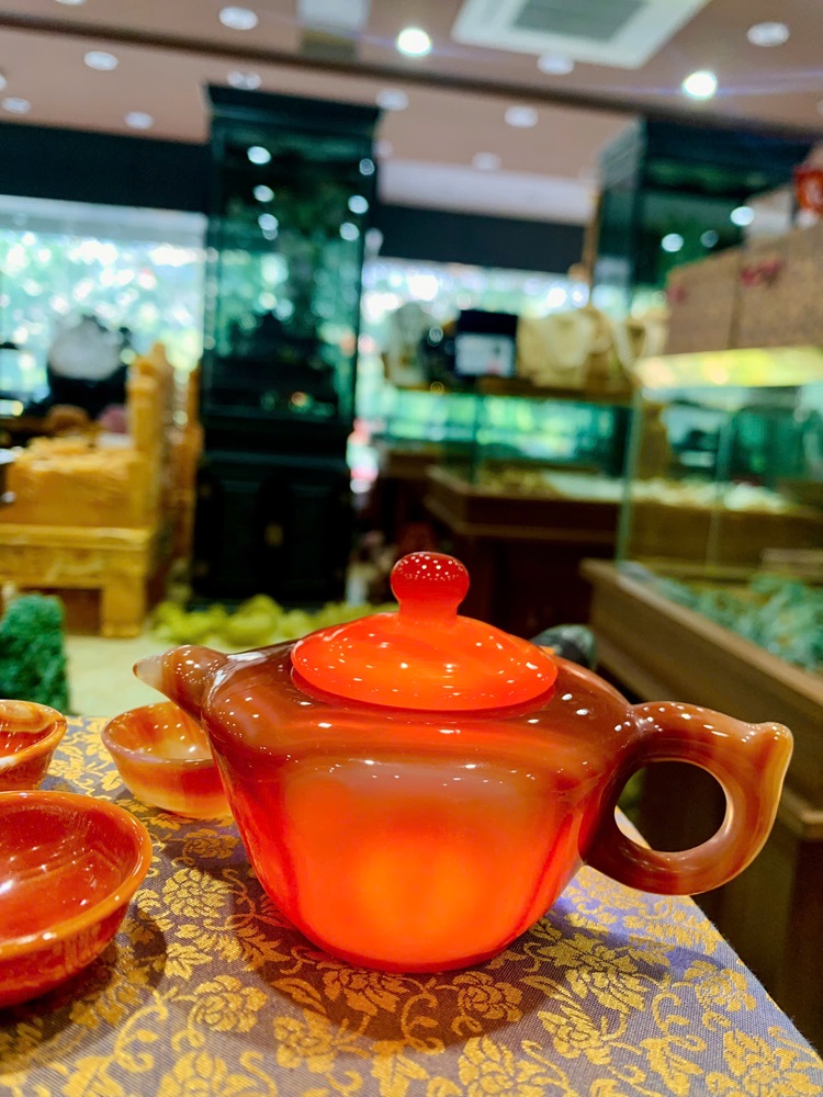 Bộ ấm chén ngọc mã não