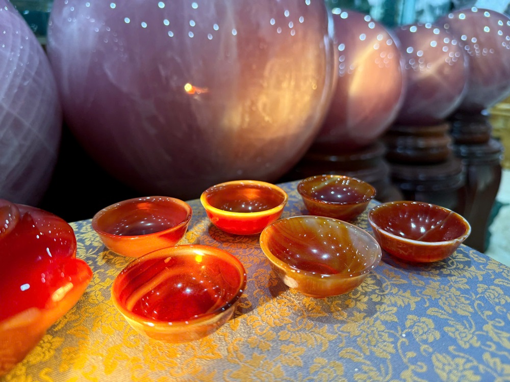 Bộ Ấm Chén Ngọc Mã Não Đỏ